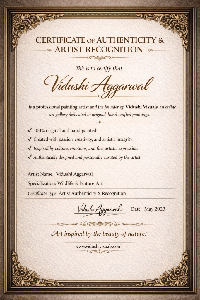 art certificate by vidushivisuals